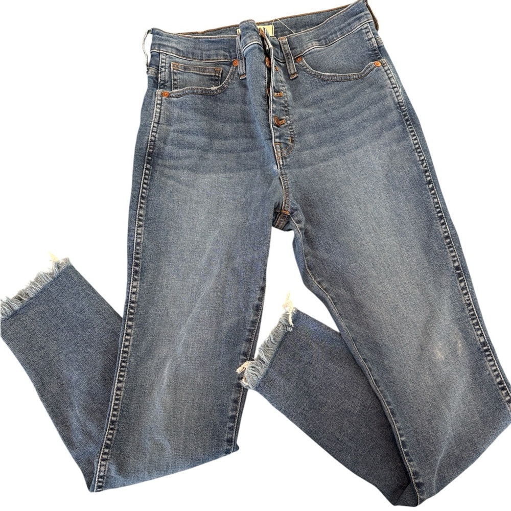 Madewell Women's High Rise Skinny Blue Jeans